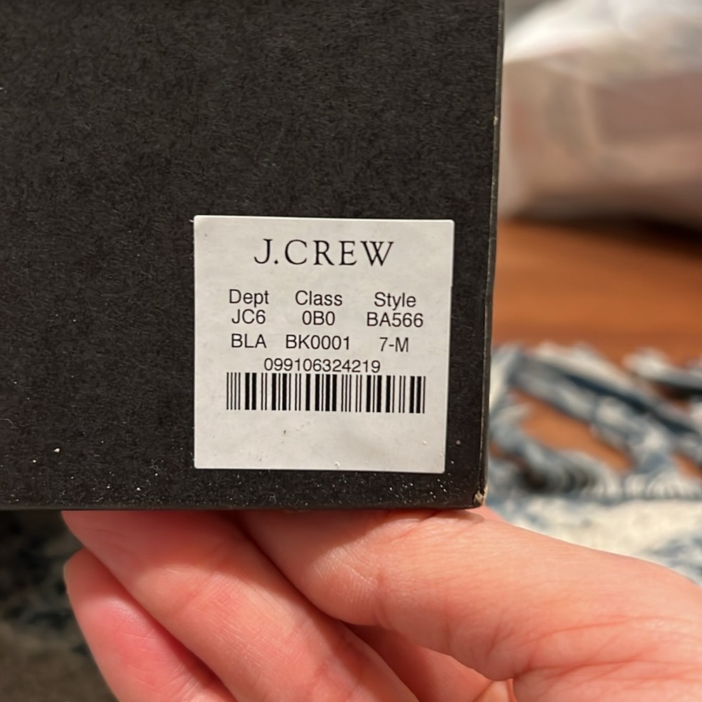 J Crew Refined Leather Short Shaft Boot - black, size 7 - Picture 5 of 5